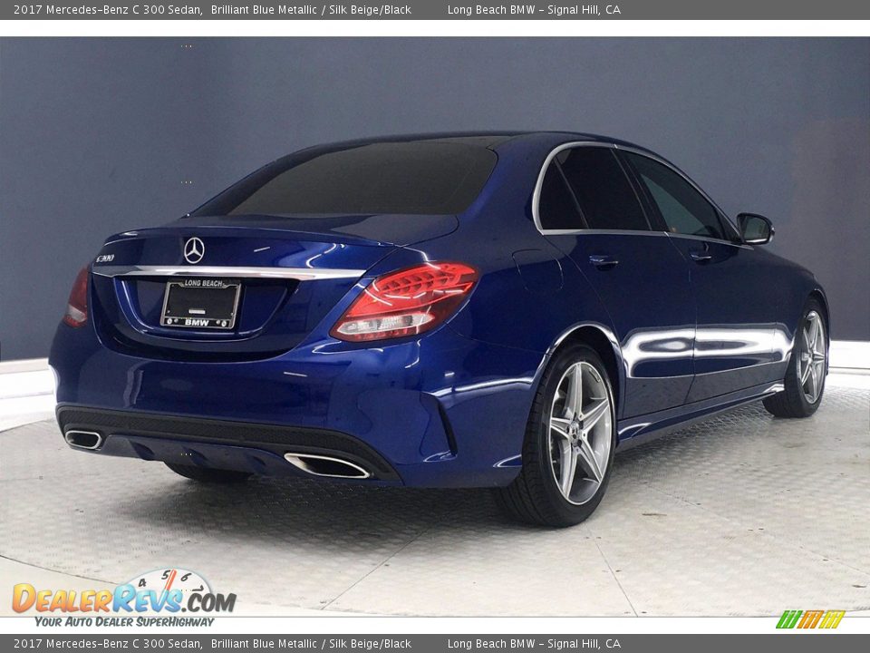 2017 Mercedes-Benz C 300 Sedan Brilliant Blue Metallic / Silk Beige/Black Photo #13