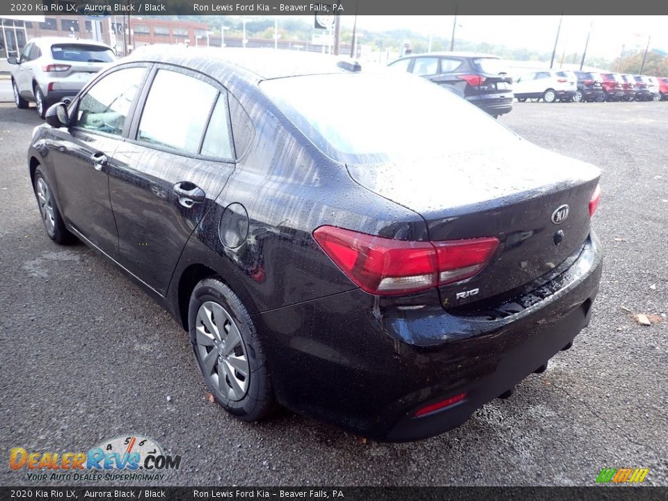 2020 Kia Rio LX Aurora Black / Black Photo #7