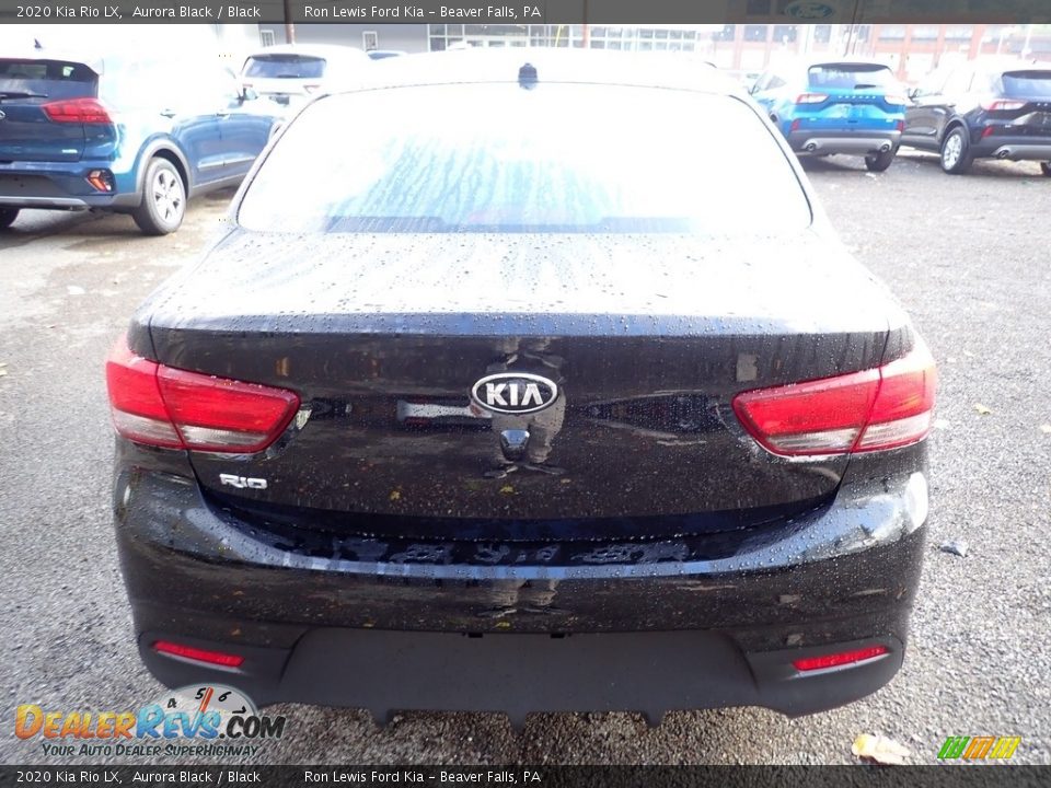 2020 Kia Rio LX Aurora Black / Black Photo #8