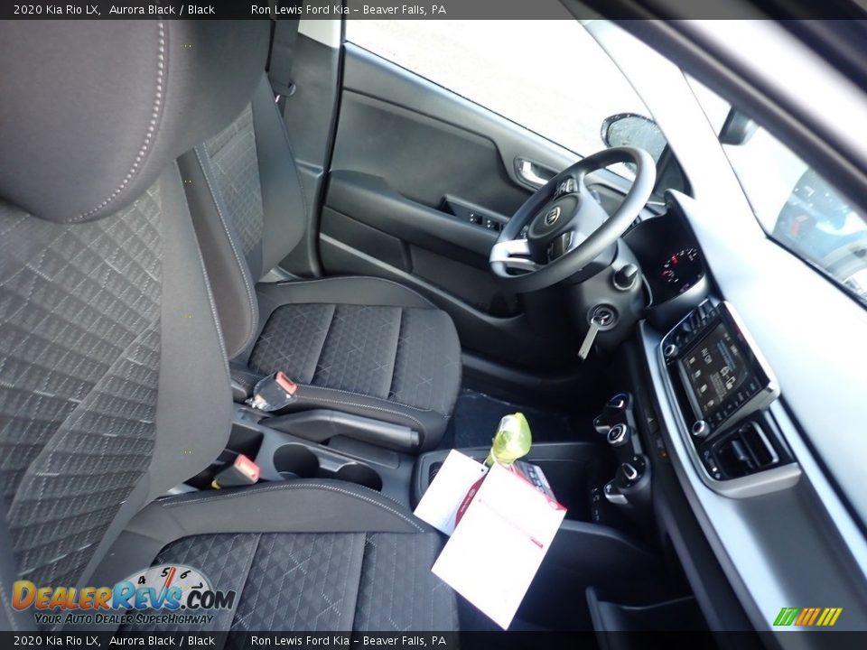 2020 Kia Rio LX Aurora Black / Black Photo #9