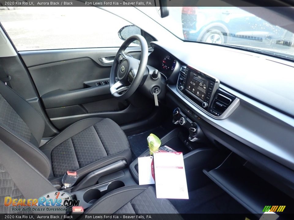 2020 Kia Rio LX Aurora Black / Black Photo #10