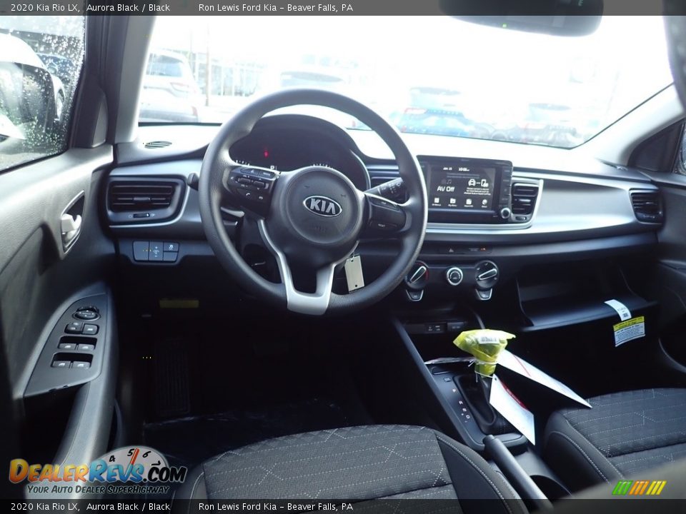 2020 Kia Rio LX Aurora Black / Black Photo #12