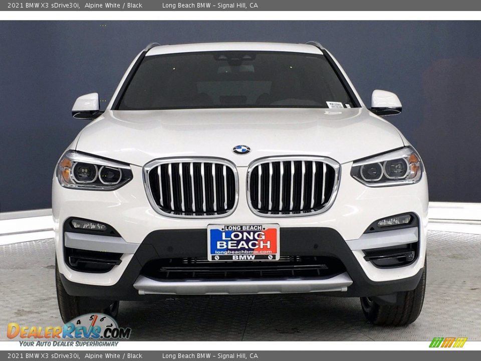 2021 BMW X3 sDrive30i Alpine White / Black Photo #2