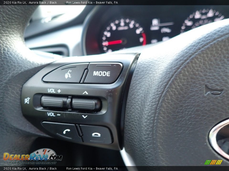 2020 Kia Rio LX Aurora Black / Black Photo #19