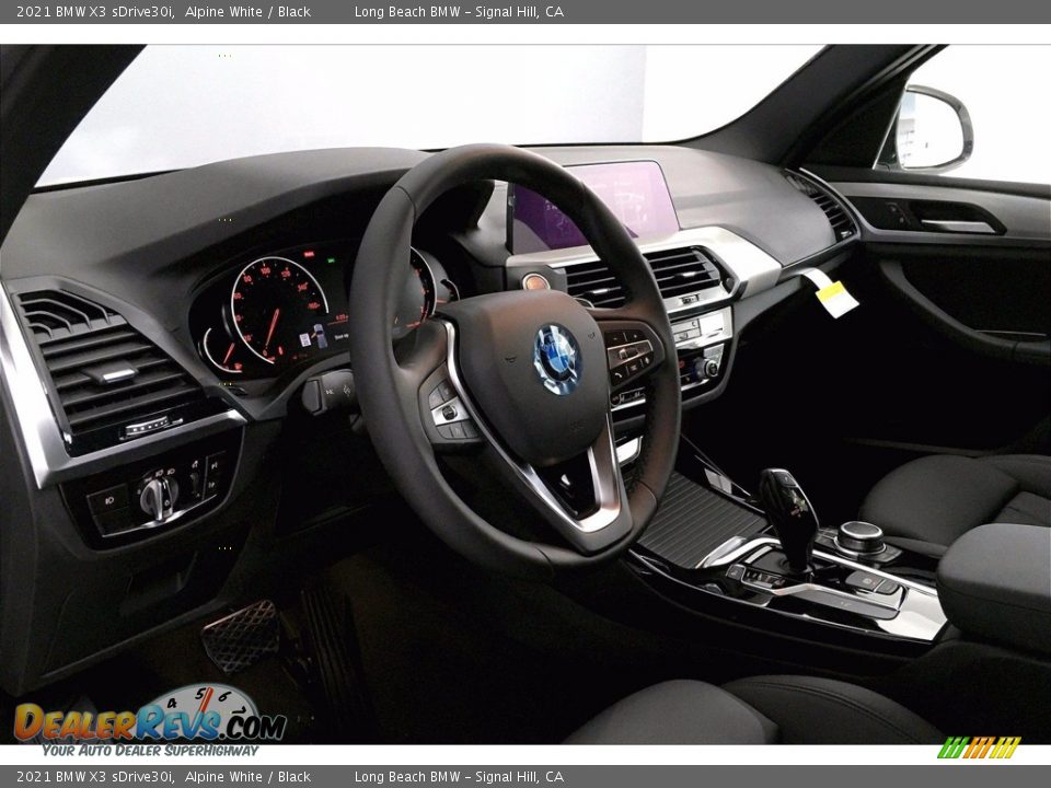 2021 BMW X3 sDrive30i Alpine White / Black Photo #7