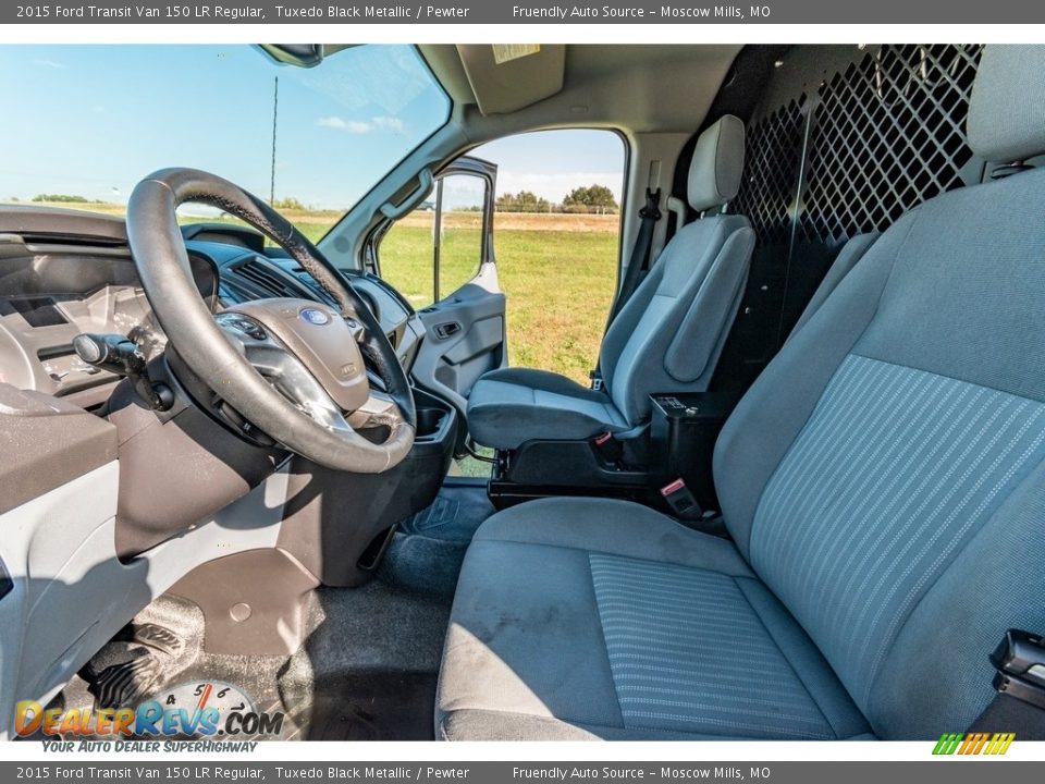 2015 Ford Transit Van 150 LR Regular Tuxedo Black Metallic / Pewter Photo #19