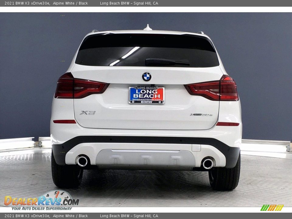 2021 BMW X3 xDrive30e Alpine White / Black Photo #4