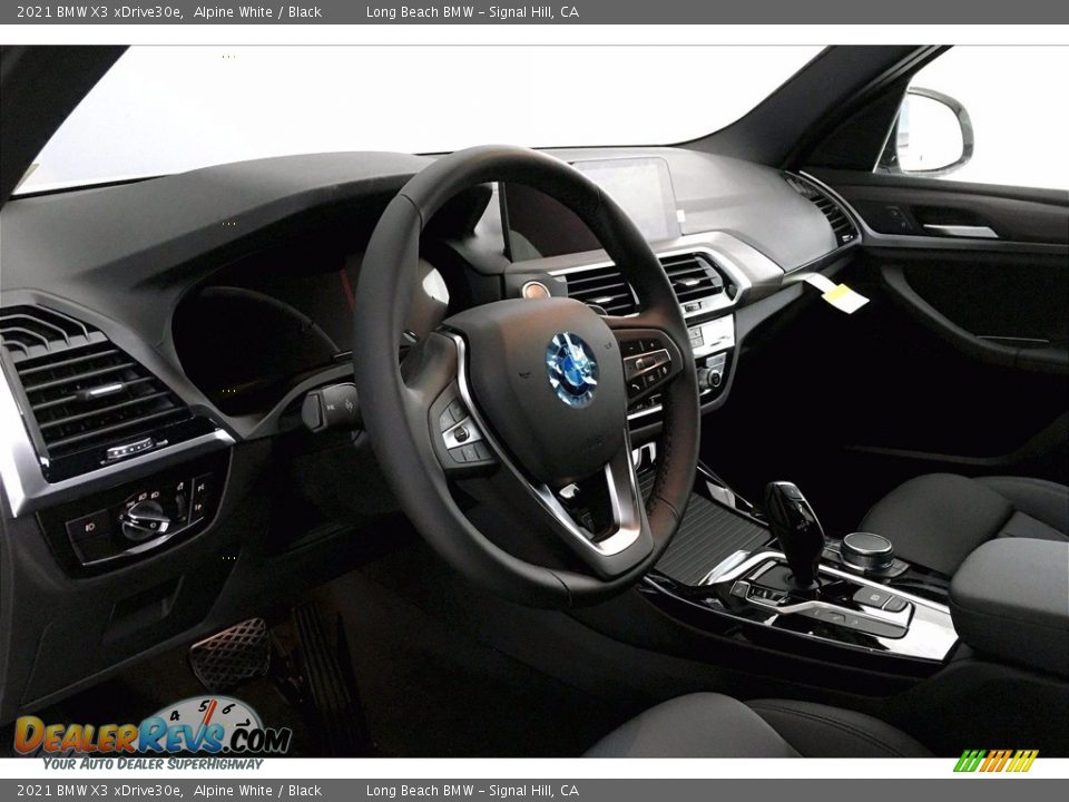 2021 BMW X3 xDrive30e Alpine White / Black Photo #7