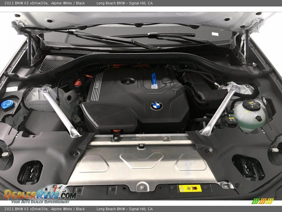 2021 BMW X3 xDrive30e Alpine White / Black Photo #10