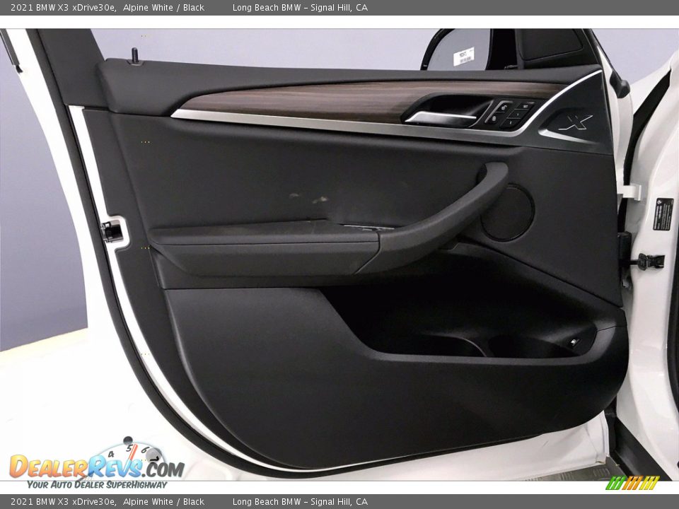 2021 BMW X3 xDrive30e Alpine White / Black Photo #13