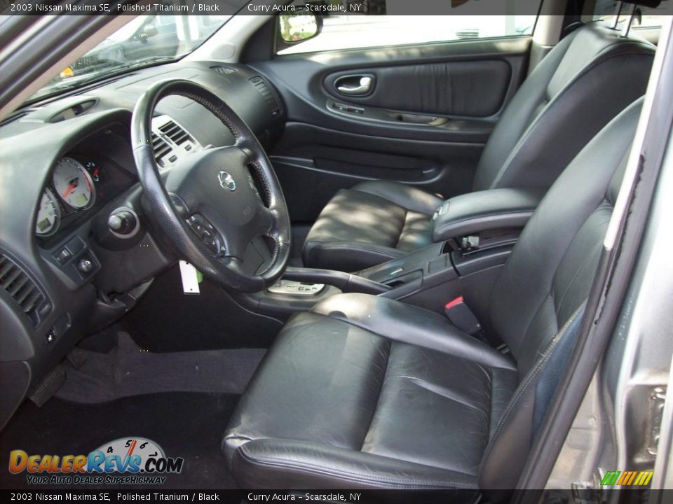 2003 Nissan Maxima SE Polished Titanium / Black Photo #8