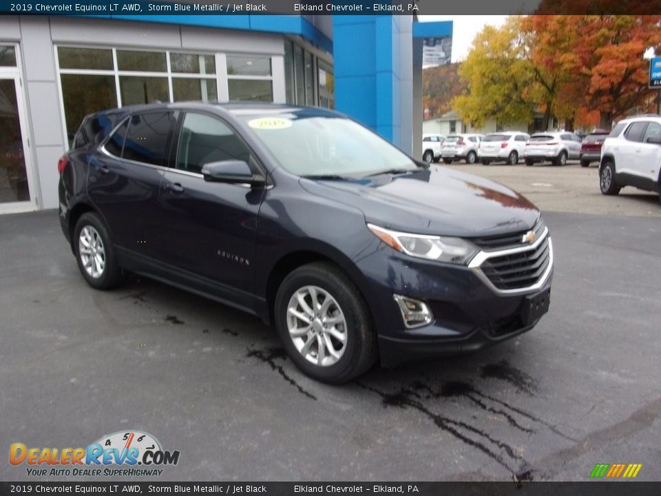 2019 Chevrolet Equinox LT AWD Storm Blue Metallic / Jet Black Photo #3