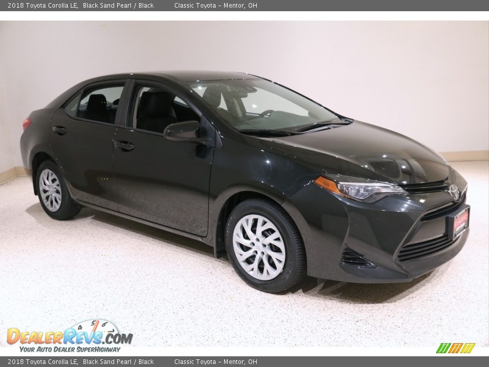 2018 Toyota Corolla LE Black Sand Pearl / Black Photo #1