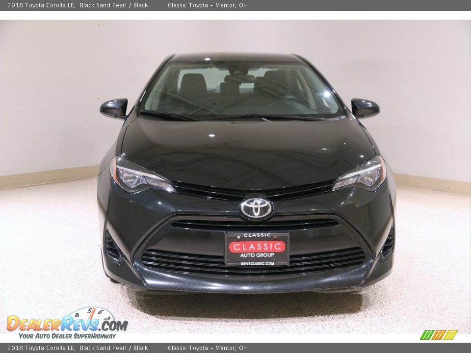 2018 Toyota Corolla LE Black Sand Pearl / Black Photo #2