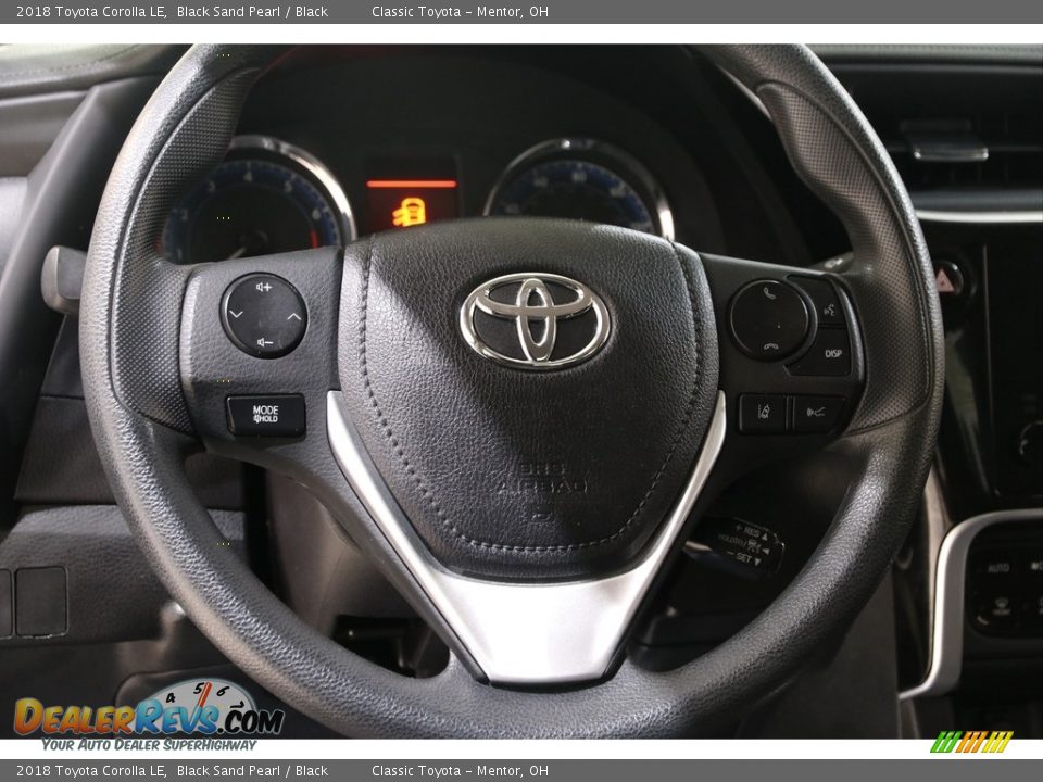 2018 Toyota Corolla LE Black Sand Pearl / Black Photo #7