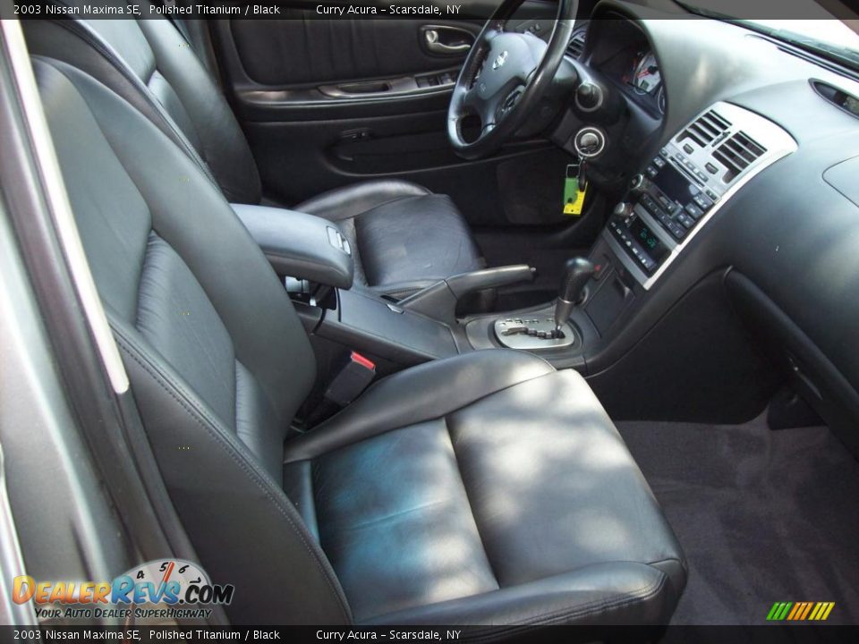 2003 Nissan Maxima SE Polished Titanium / Black Photo #13