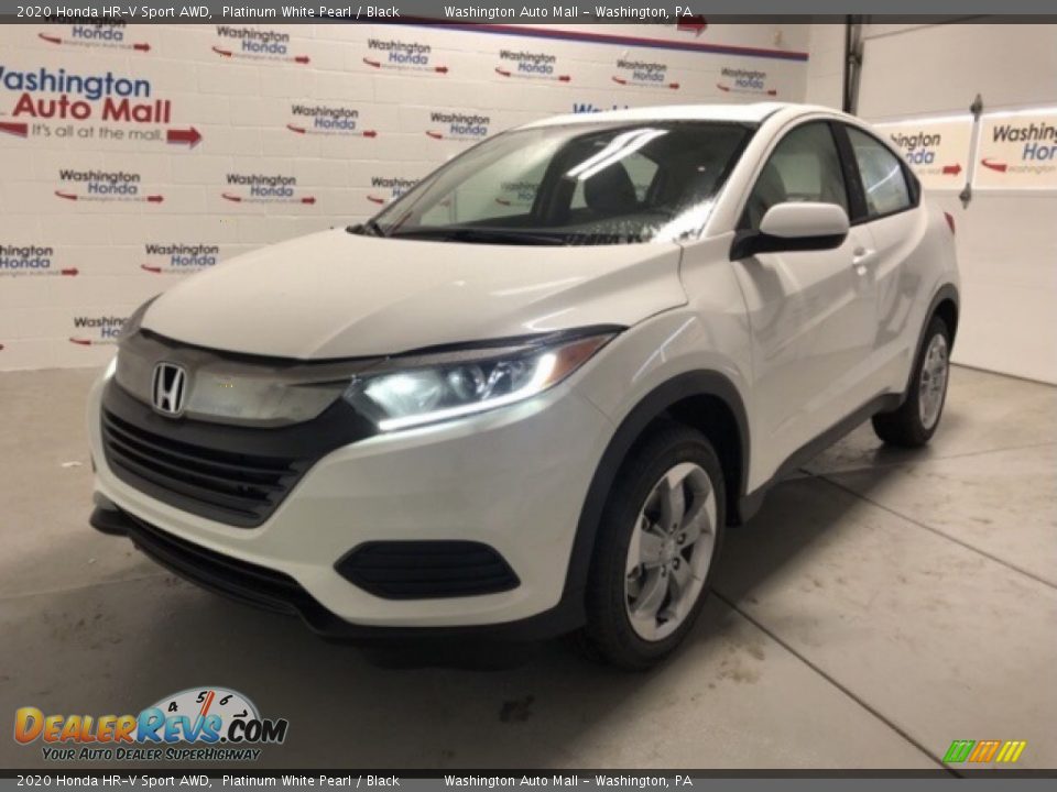 2020 Honda HR-V Sport AWD Platinum White Pearl / Black Photo #1