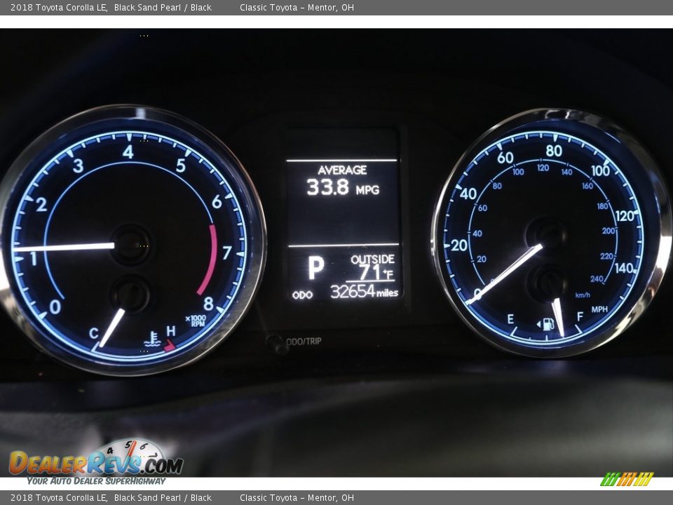 2018 Toyota Corolla LE Black Sand Pearl / Black Photo #8