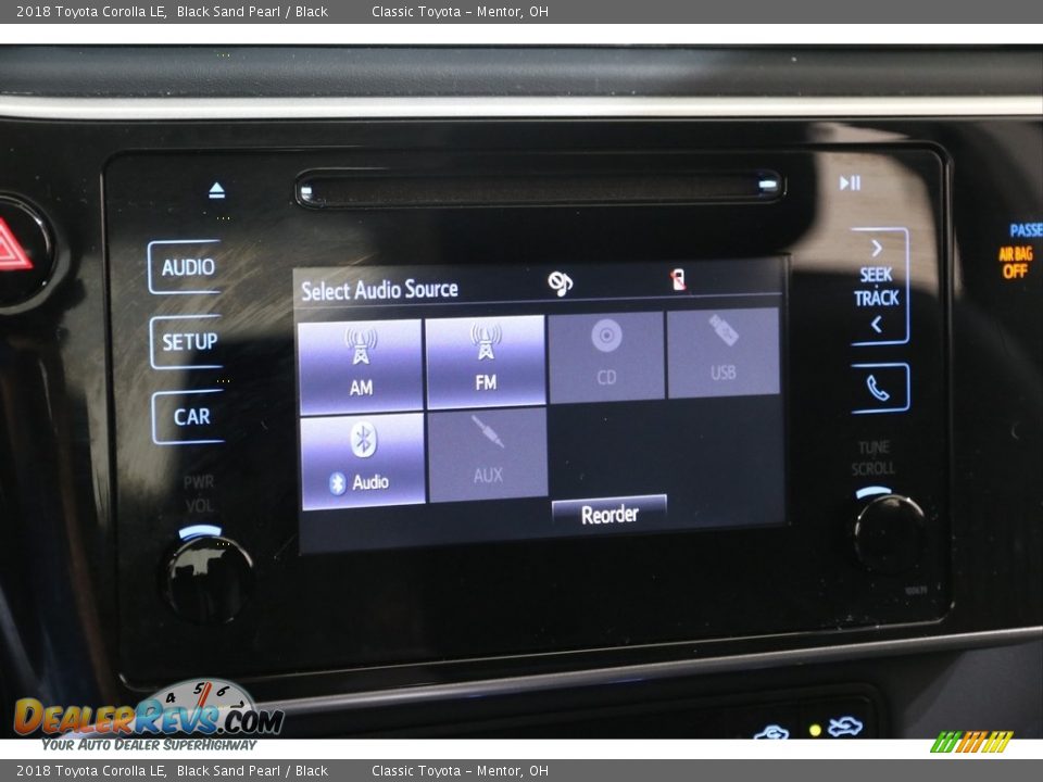 2018 Toyota Corolla LE Black Sand Pearl / Black Photo #10