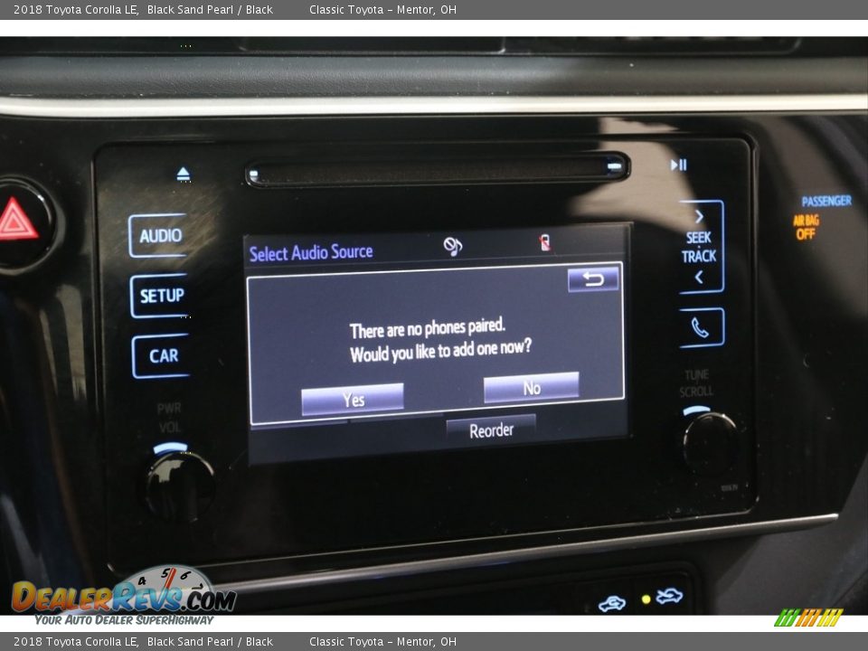 2018 Toyota Corolla LE Black Sand Pearl / Black Photo #11