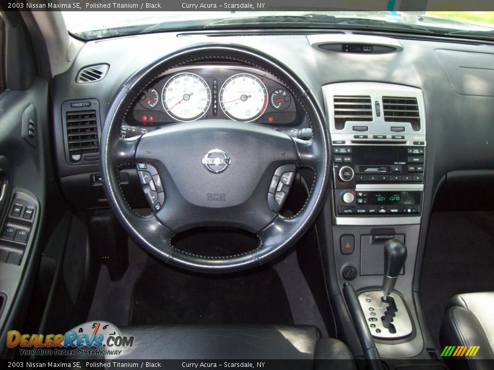 2003 Nissan Maxima SE Polished Titanium / Black Photo #14