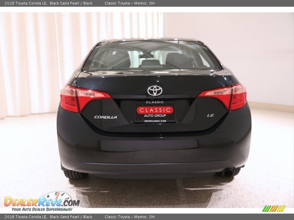 2018 Toyota Corolla LE Black Sand Pearl / Black Photo #16