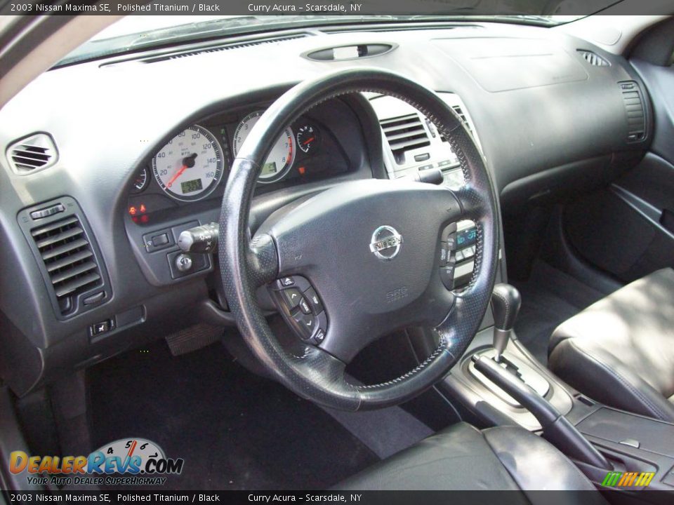 2003 Nissan Maxima SE Polished Titanium / Black Photo #15