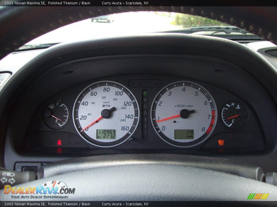 2003 Nissan Maxima SE Polished Titanium / Black Photo #16