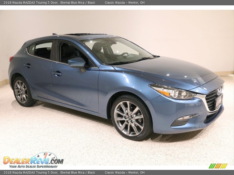 2018 Mazda MAZDA3 Touring 5 Door Eternal Blue Mica / Black Photo #1