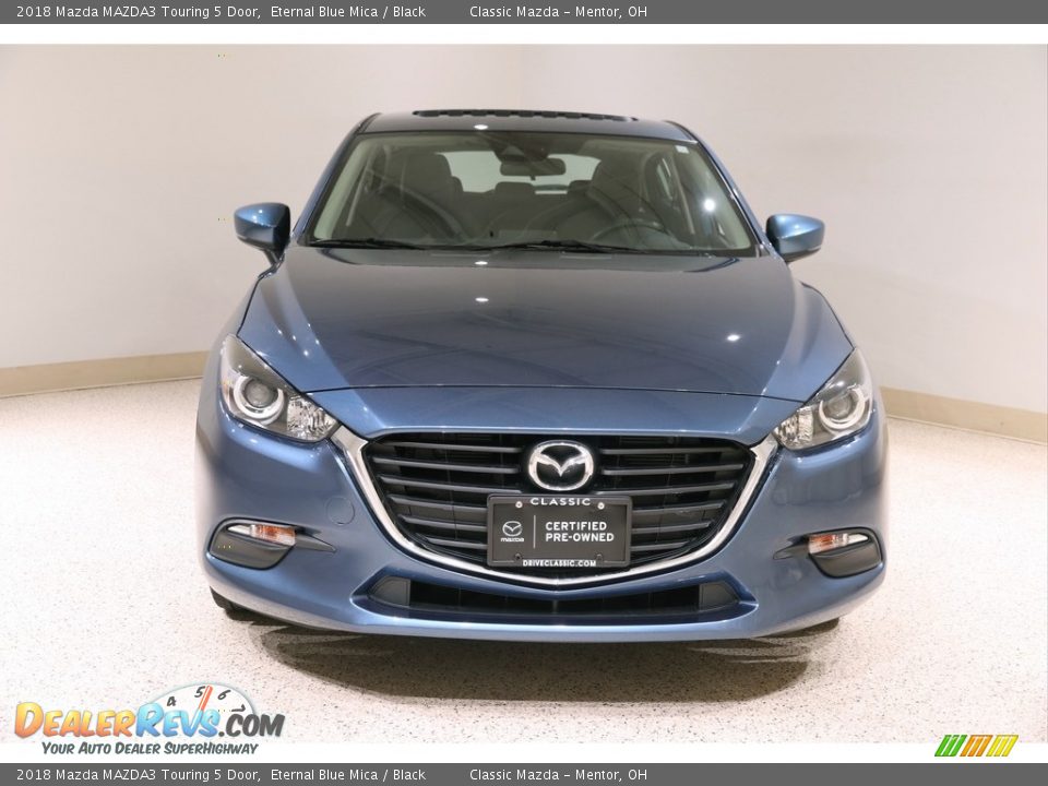 2018 Mazda MAZDA3 Touring 5 Door Eternal Blue Mica / Black Photo #2