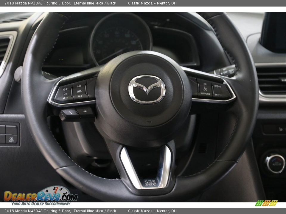 2018 Mazda MAZDA3 Touring 5 Door Eternal Blue Mica / Black Photo #7