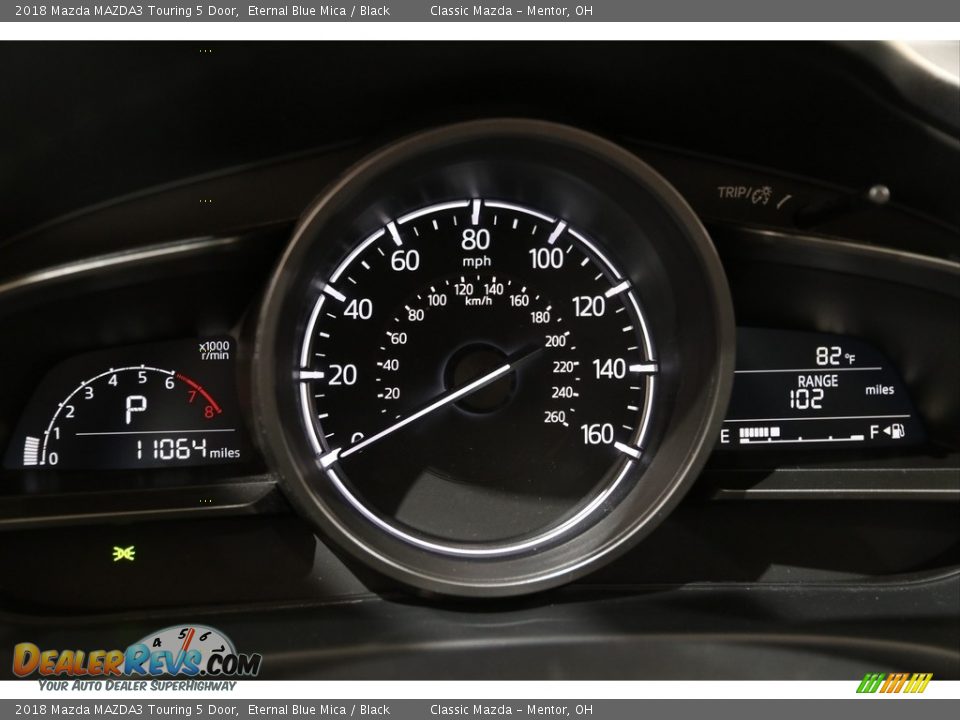 2018 Mazda MAZDA3 Touring 5 Door Eternal Blue Mica / Black Photo #8