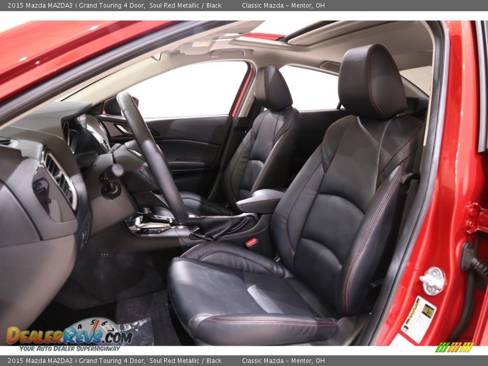 Black Interior - 2015 Mazda MAZDA3 i Grand Touring 4 Door Photo #5