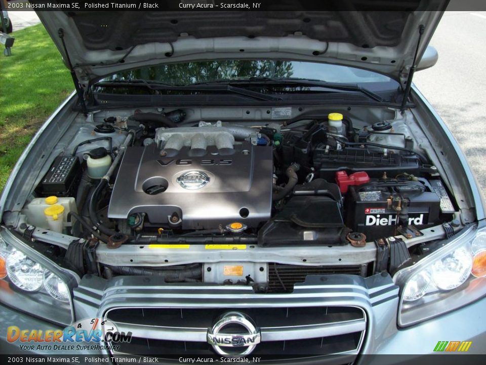 2003 Nissan Maxima SE Polished Titanium / Black Photo #24