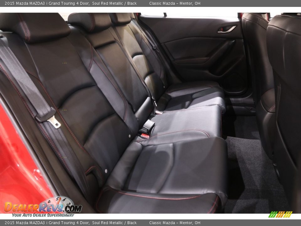 Rear Seat of 2015 Mazda MAZDA3 i Grand Touring 4 Door Photo #16
