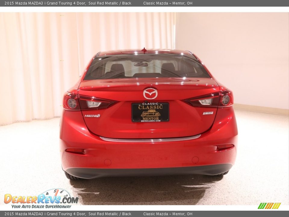2015 Mazda MAZDA3 i Grand Touring 4 Door Soul Red Metallic / Black Photo #18