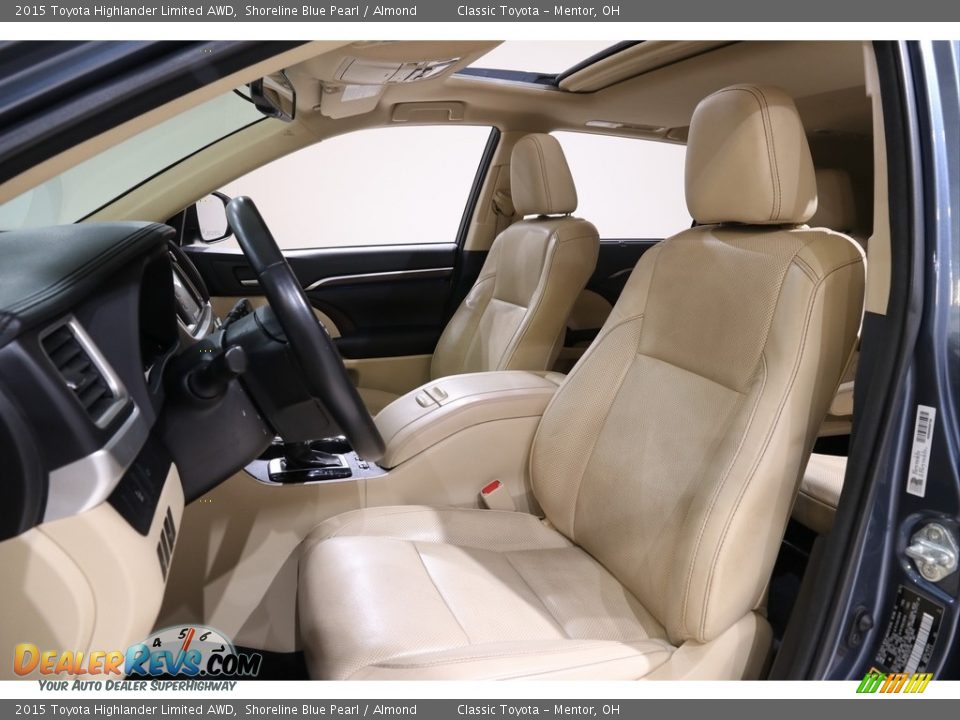 2015 Toyota Highlander Limited AWD Shoreline Blue Pearl / Almond Photo #5
