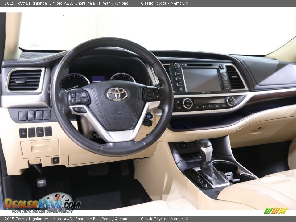 2015 Toyota Highlander Limited AWD Shoreline Blue Pearl / Almond Photo #6