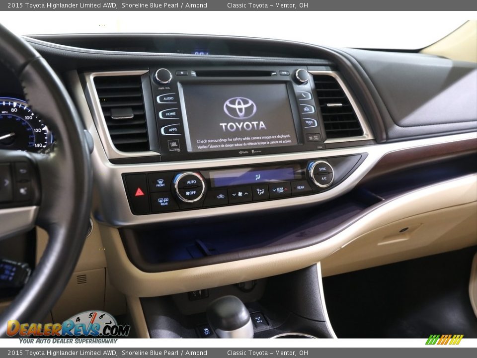 2015 Toyota Highlander Limited AWD Shoreline Blue Pearl / Almond Photo #9