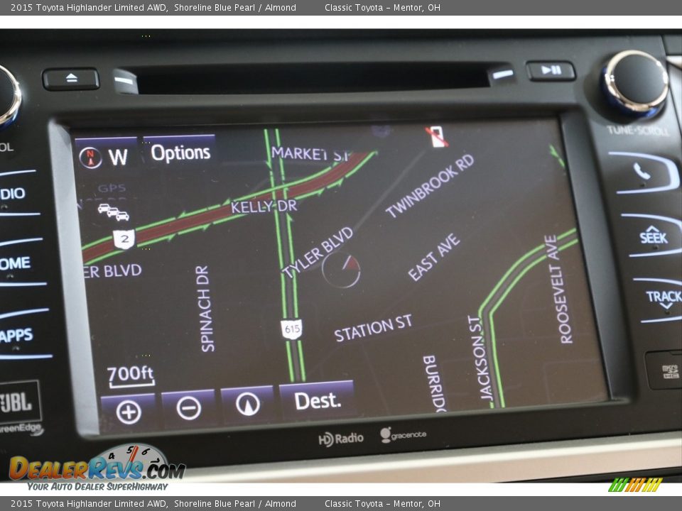 2015 Toyota Highlander Limited AWD Shoreline Blue Pearl / Almond Photo #11