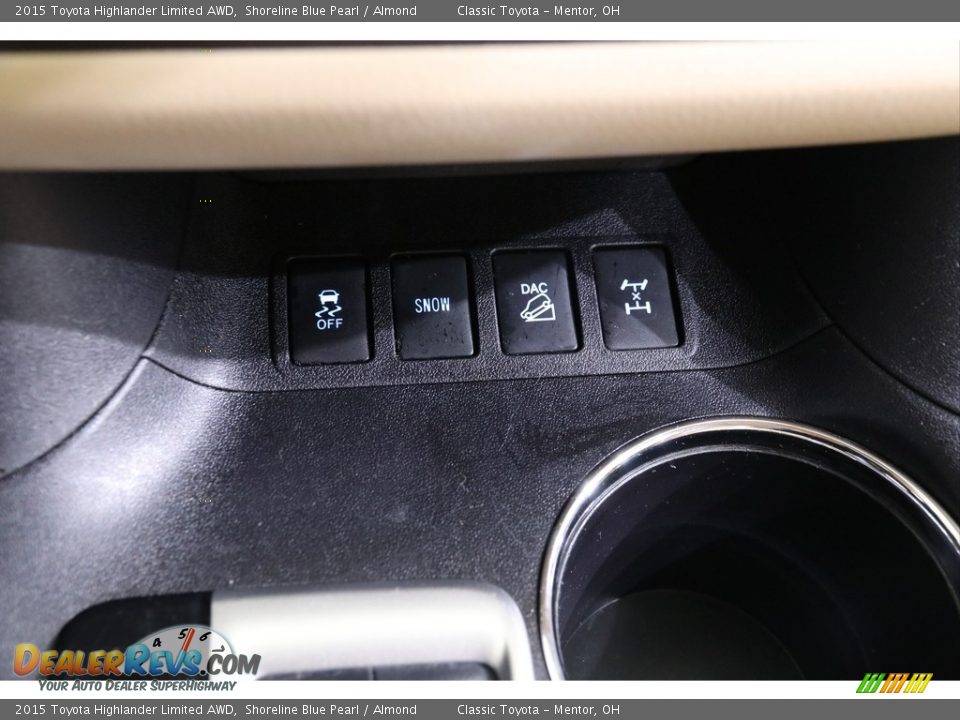 2015 Toyota Highlander Limited AWD Shoreline Blue Pearl / Almond Photo #15