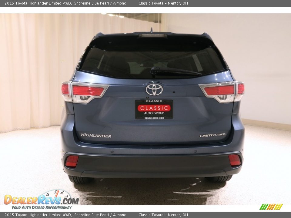 2015 Toyota Highlander Limited AWD Shoreline Blue Pearl / Almond Photo #20