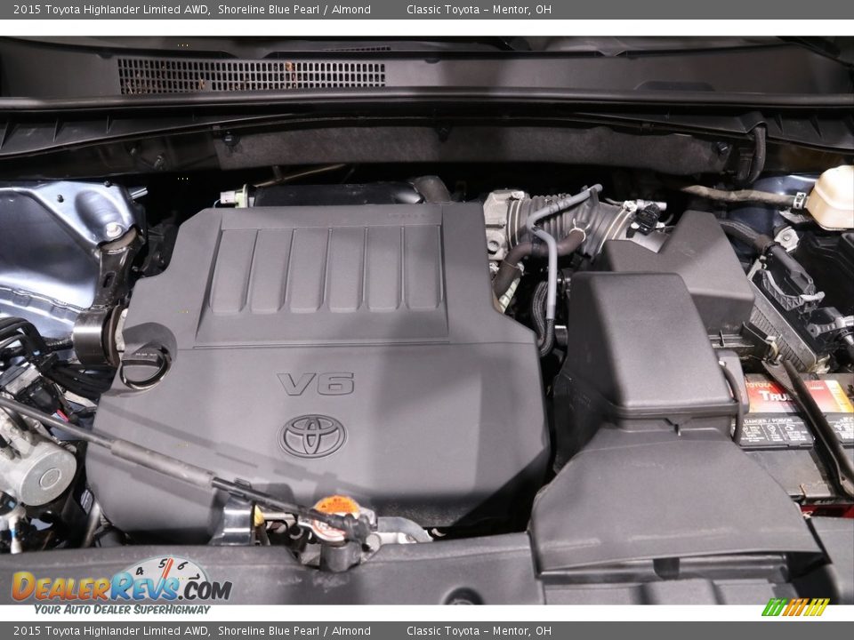 2015 Toyota Highlander Limited AWD Shoreline Blue Pearl / Almond Photo #21