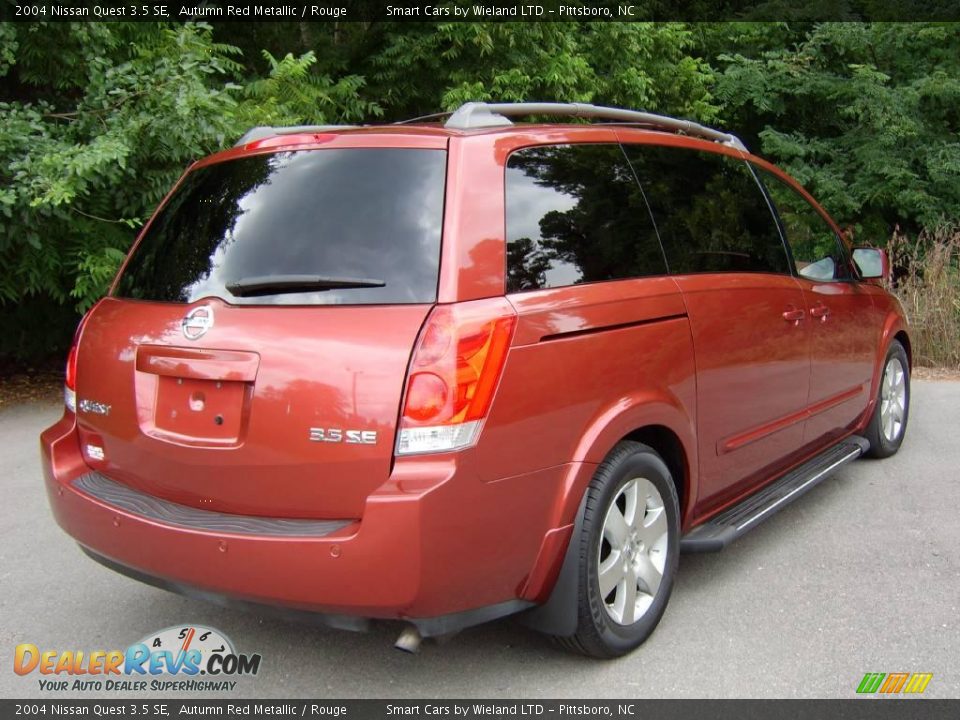 2004 Nissan Quest 3.5 SE Autumn Red Metallic / Rouge Photo #3