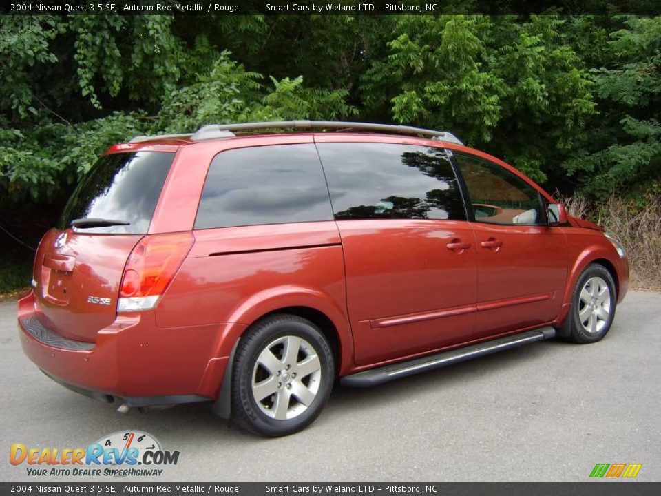 2004 Nissan Quest 3.5 SE Autumn Red Metallic / Rouge Photo #4