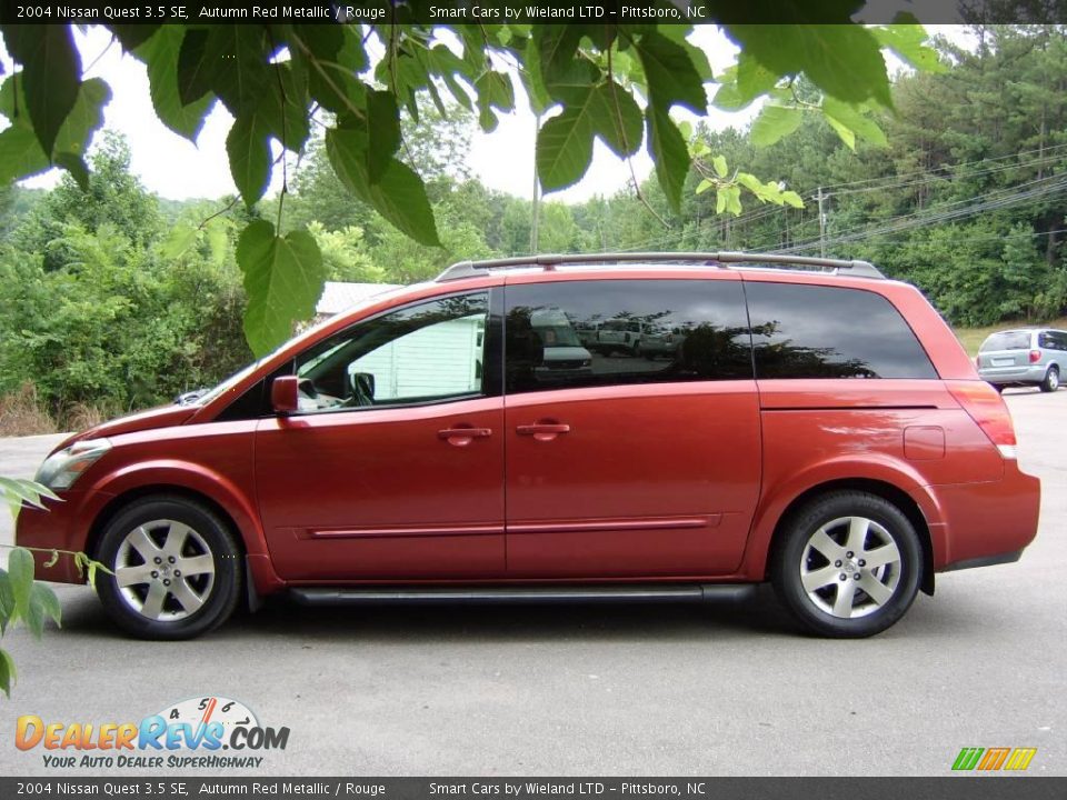 2004 Nissan Quest 3.5 SE Autumn Red Metallic / Rouge Photo #12