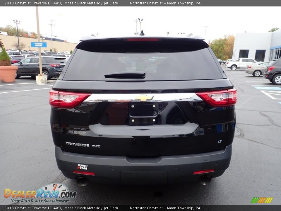 2018 Chevrolet Traverse LT AWD Mosaic Black Metallic / Jet Black Photo #6