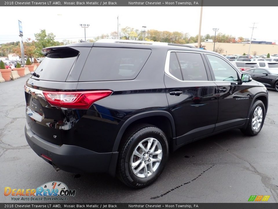 2018 Chevrolet Traverse LT AWD Mosaic Black Metallic / Jet Black Photo #9