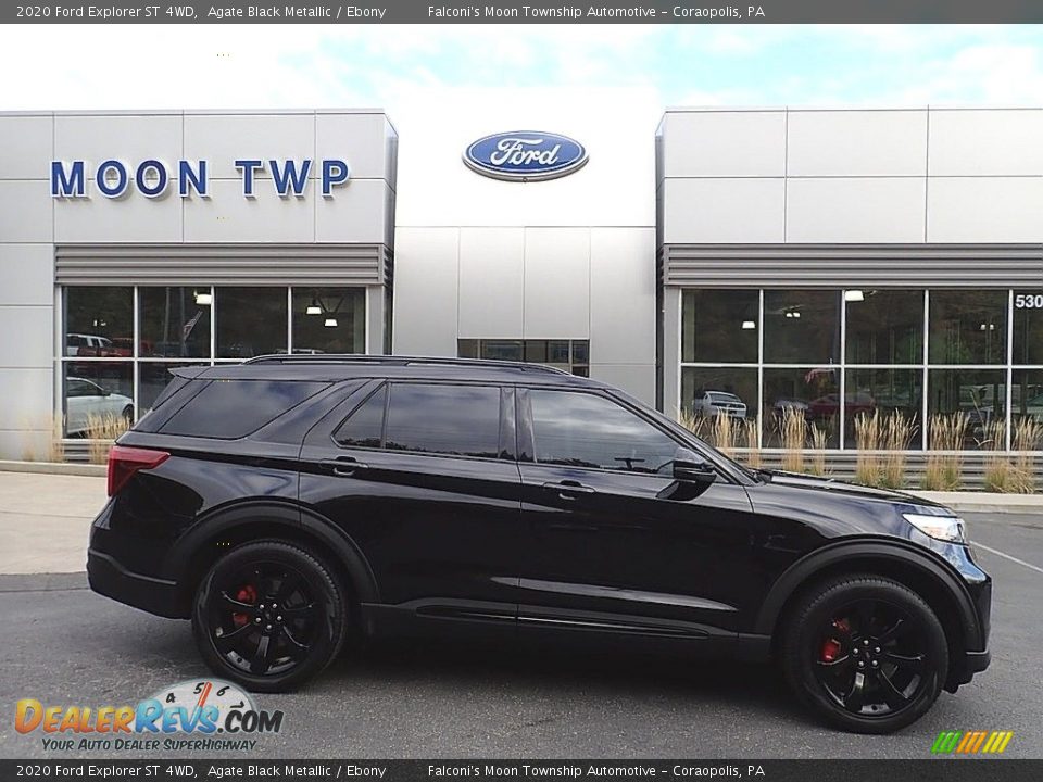 2020 Ford Explorer ST 4WD Agate Black Metallic / Ebony Photo #1