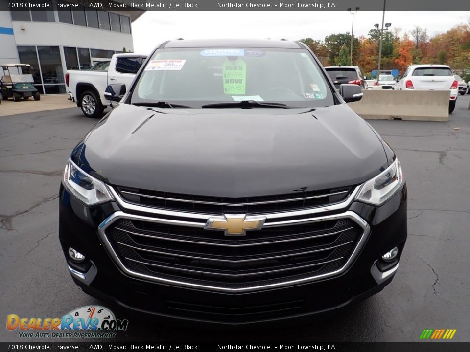 2018 Chevrolet Traverse LT AWD Mosaic Black Metallic / Jet Black Photo #13